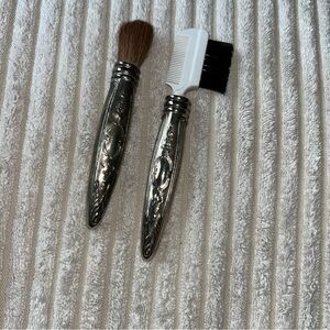Antique Vintage Elegant Silver Grooming Brush Makeup Set